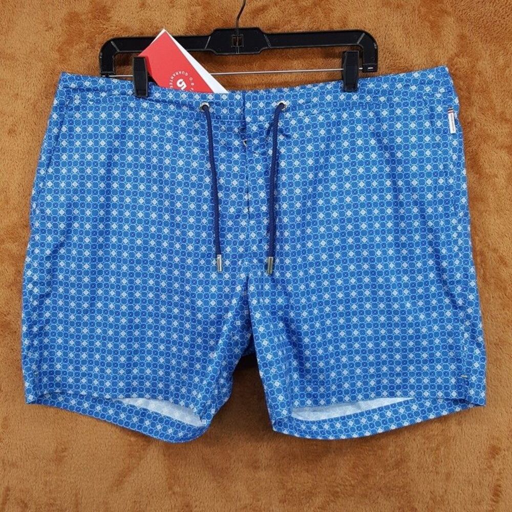 ORLEBAR BROWN Swim Shorts Mens Size 40 Blue Bulldog Drawcord Dahlia $395
